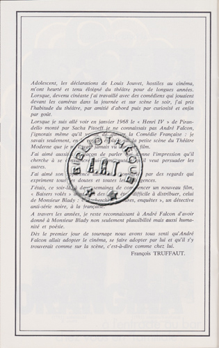 Les programmes de Théatre de l\